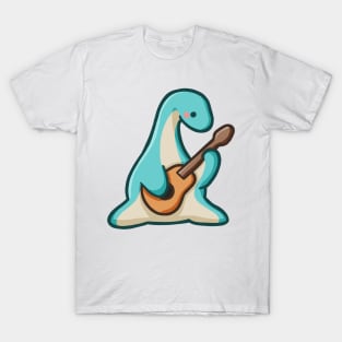 Dino playing guitar, dinosaur T-Shirt